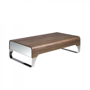 SOLO design dohányzóasztal - dió - 120cm