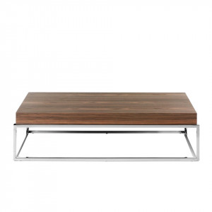 PLAIN design dohányzóasztal - dió - 123cm