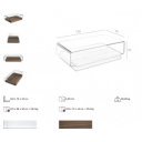 SKY design dohányzóasztal - dió - 120cm