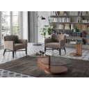 SIMONE design lerakóasztal - dió