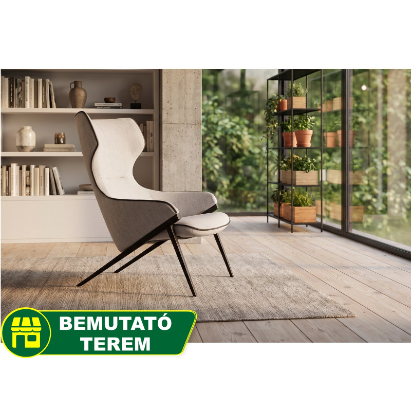 SLIM design fotel - világosszürke