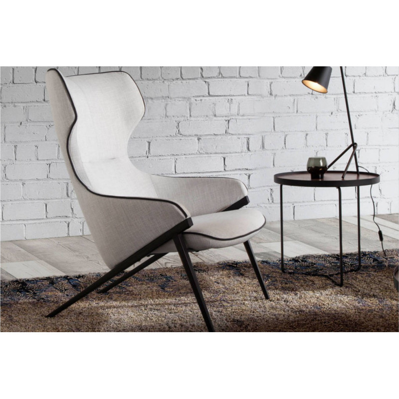 SLIM design fotel - világosszürke