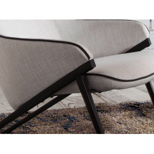 SLIM design fotel - világosszürke
