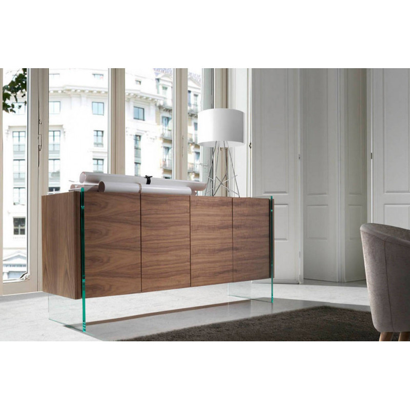 HILTON design komód - dió -170cm
