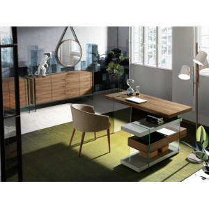 HILTON design komód - dió -170cm
