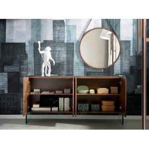 HILTON design komód - dió -170cm
