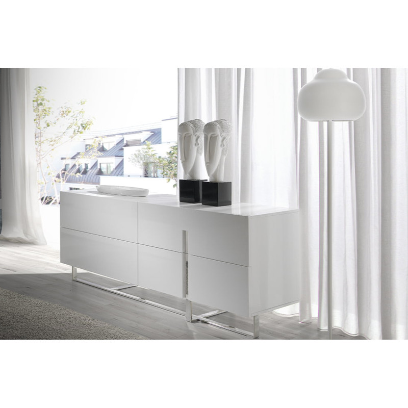 MONIQ design komód - fehér - 160cm