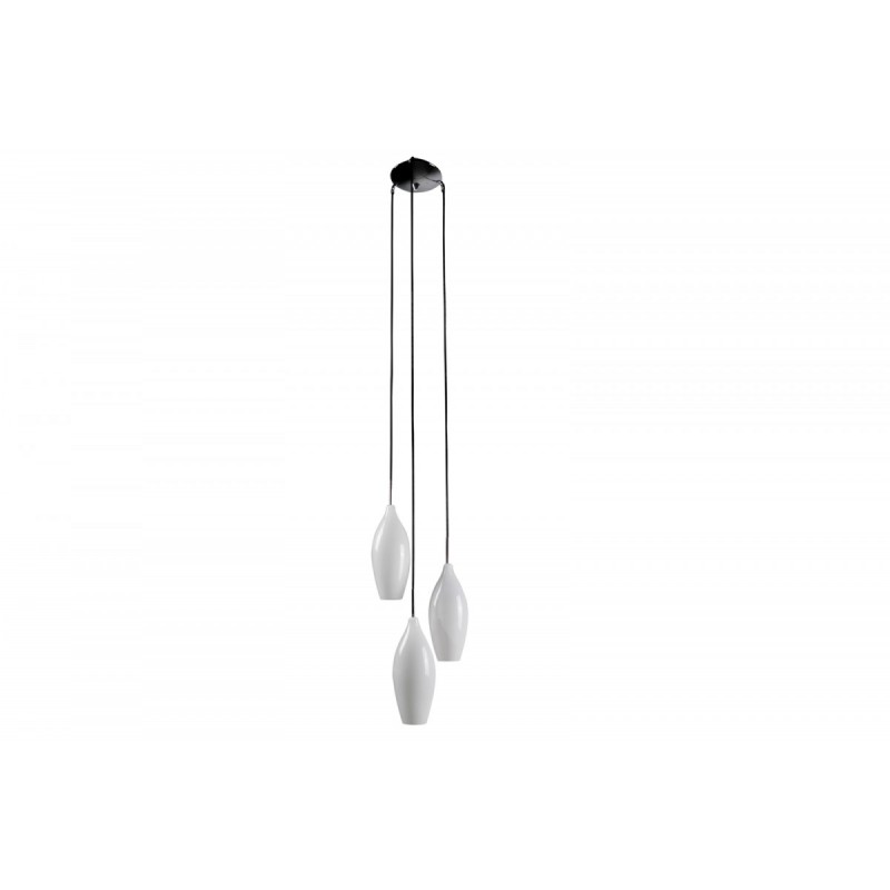 CHAMPAGNE III design üveg függőlámpa - fehér