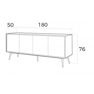 CONTINENTAL design komód - 180cm