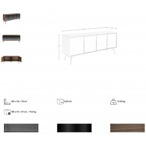 CONTINENTAL design komód - 180cm