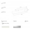 PHASE design TV-szekrény - 200cm -fehér