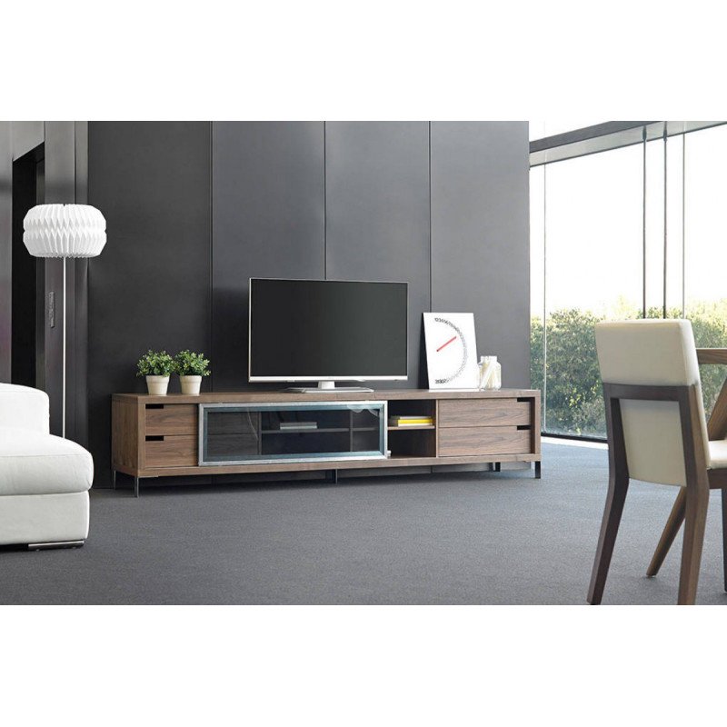 SIRIUS design TV-szekrény - 238cm - dió