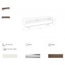 EMERALD design TV-szekrény- dió - 150cm