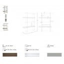 SPIRIT design üveg polc - 180cm