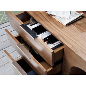 BROKER design íróasztal - 150cm - dió
