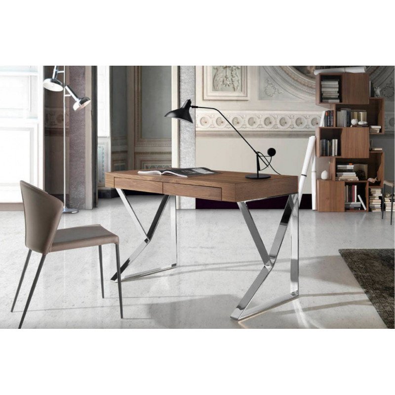 VALLURE design íróasztal - 120cm - dió