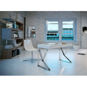 VALLURE design íróasztal - 120cm - fehér