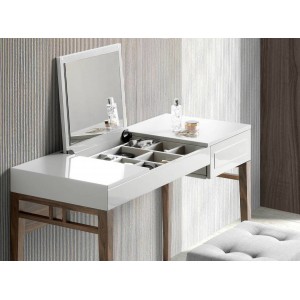 PANDORA design fésülködőasztal - szürke/dió