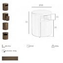 NIGELLA design éjjeliszekrény - dió