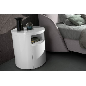 NIGELLA design éjjeliszekrény - fehér Angel Cerdá