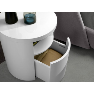 NIGELLA design éjjeliszekrény - fehér