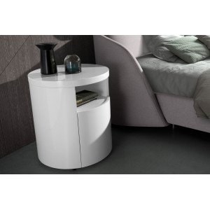 NIGELLA design éjjeliszekrény - fehér Angel Cerdá