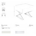NEXUS design éjjeliszekrény - fehér