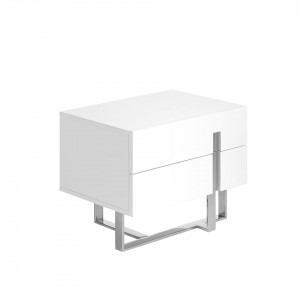 MONIQ design éjjeliszekrény - fehér