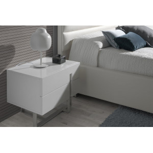 MONIQ design éjjeliszekrény - fehér Angel Cerdá