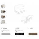 PASADENA design éjjeliszekrény - szürke