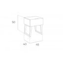 LUDOVICA design éjjeliszekrény - dió