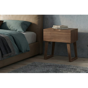 LUDOVICA design éjjeliszekrény - dió Angel Cerdá