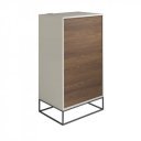 PASADENA TALL design fiókos szekrény - szürke
