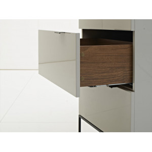 PASADENA TALL design fiókos szekrény - szürke