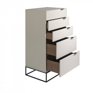 PASADENA TALL design fiókos szekrény - szürke