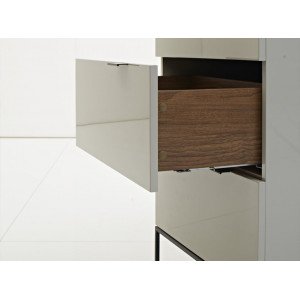 PASADENA TALL design fiókos szekrény - szürke