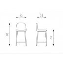 ROXY modern bárszék - szürke