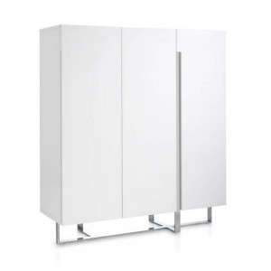 MONIQ design szekrény - fehér - 135cm