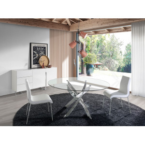 MONIQ - II design komód - fehér - 180cm