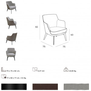 OVIEDO modern fotel