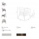 TERRASSA modern fotel