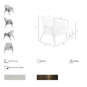 TERRASSA modern fotel