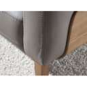 PEDRAZA prémium bőr kanapé - 2 személyes - szürke