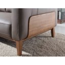 PEDRAZA prémium bőr kanapé - 2 személyes - szürke