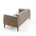 PEDRAZA prémium bőr kanapé - 2 személyes - szürke