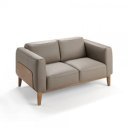 PEDRAZA prémium bőr kanapé - 2 személyes - szürke