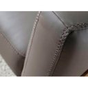 PEDRAZA prémium bőr kanapé - 2 személyes - szürke