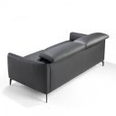 VIGO prémium bőr kanapé - 3 személyes - fekete