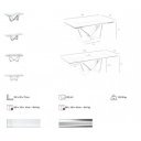 SABADELL modern bővíthető étkezőasztal - 160-220cm