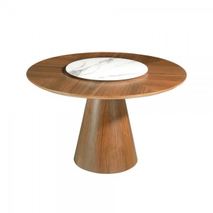 ROTUNDO design kerek étkezőasztal - dió